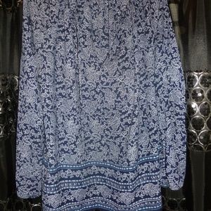 Gap xl nwot blouse sheer nylon floral paisley top